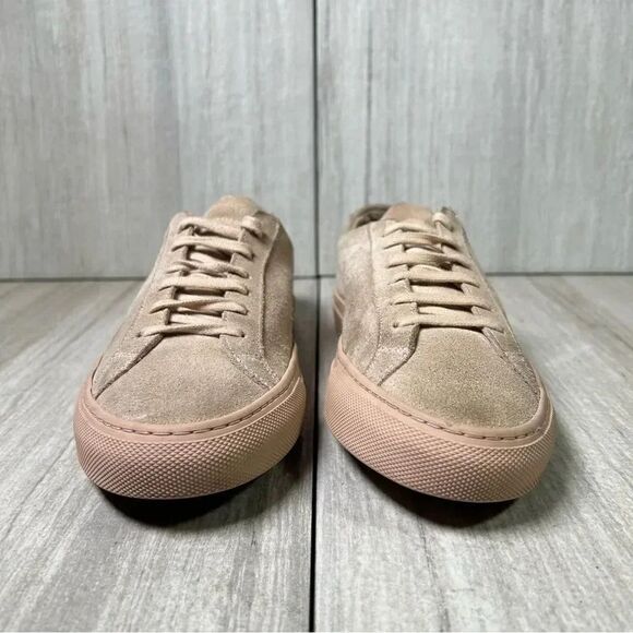 Woman By Common Projects Achilles Suede Lace Up Sneaker Women’s Size 7 EUR 37 - Picture 3 of 10